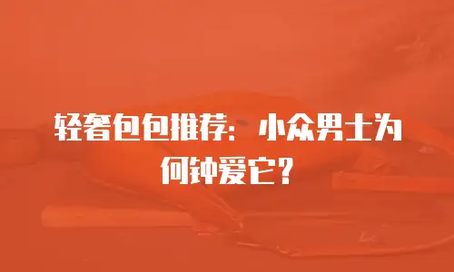 轻奢包包推荐：小众男士为何钟爱它？