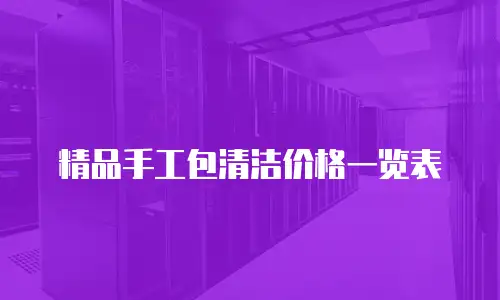 精品手工包清洁价格一览表