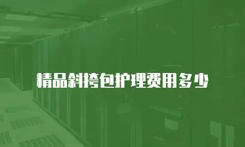 精品斜挎包护理费用多少