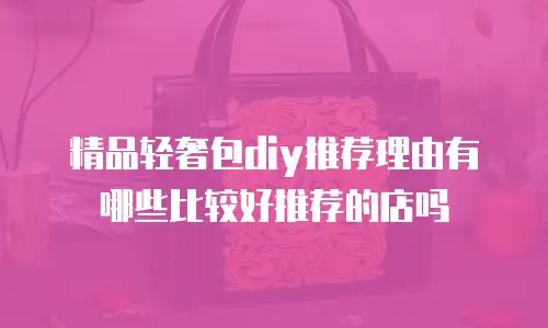 精品轻奢包diy推荐理由有哪些比较好推荐的店吗