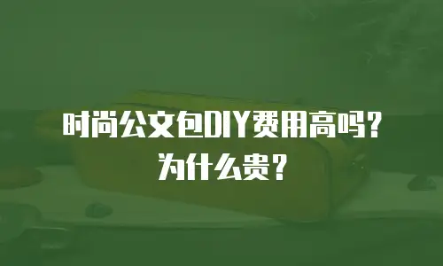 时尚公文包DIY费用高吗？为什么贵？