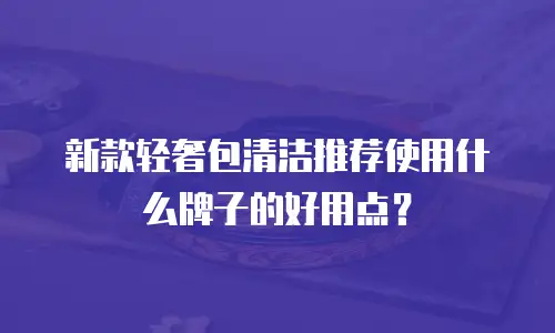 新款轻奢包清洁推荐使用什么牌子的好用点？