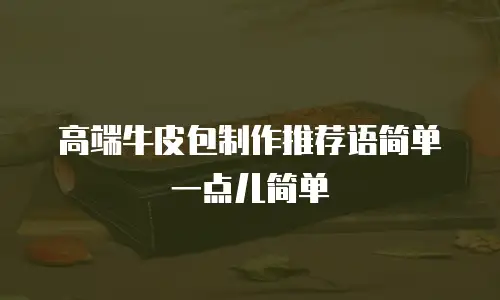 高端牛皮包制作推荐语简单一点儿简单