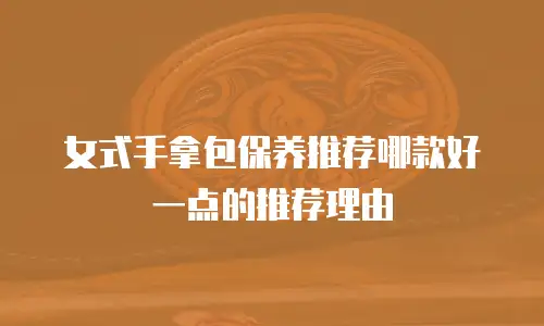 女式手拿包保养推荐哪款好一点的推荐理由