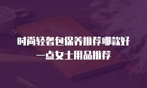 时尚轻奢包保养推荐哪款好一点女士用品推荐