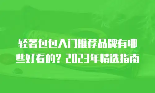 轻奢包包入门推荐品牌有哪些好看的？2023年精选指南