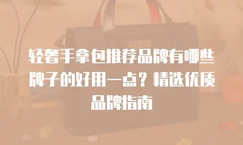 轻奢手拿包推荐品牌有哪些牌子的好用一点？精选优质品牌指南