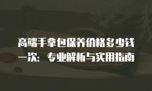 高端手拿包保养价格多少钱一次：专业解析与实用指南