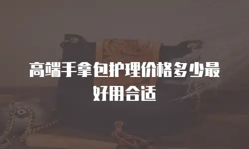 高端手拿包护理价格多少最好用合适
