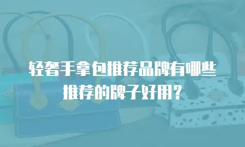 轻奢手拿包推荐品牌有哪些推荐的牌子好用？
