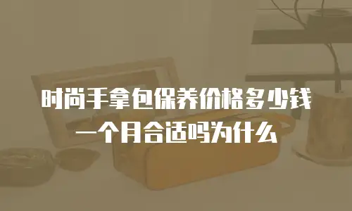 时尚手拿包保养价格多少钱一个月合适吗为什么
