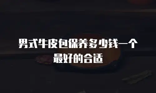 男式牛皮包保养多少钱一个最好的合适