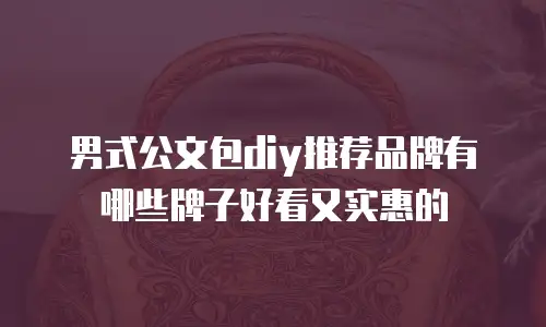 男式公文包diy推荐品牌有哪些牌子好看又实惠的