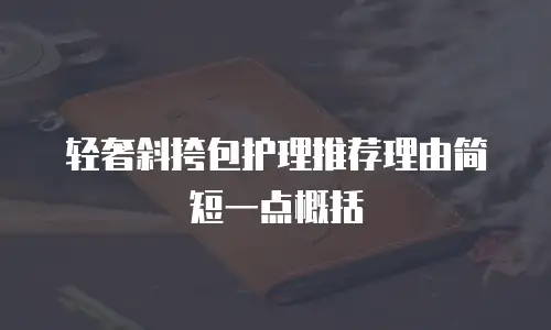 轻奢斜挎包护理推荐理由简短一点概括