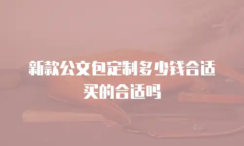 新款公文包定制多少钱合适买的合适吗
