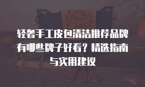 轻奢手工皮包清洁推荐品牌有哪些牌子好看？精选指南与实用建议