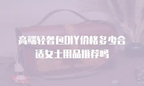 高端轻奢包DIY价格多少合适女士用品推荐吗