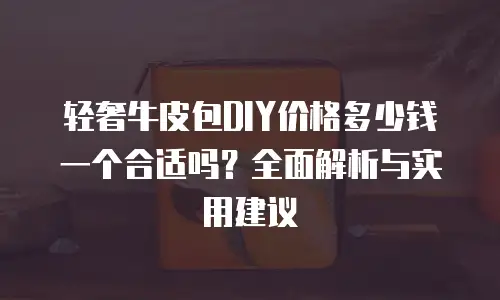 轻奢牛皮包DIY价格多少钱一个合适吗？全面解析与实用建议
