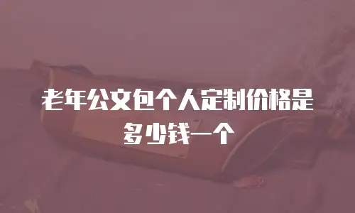 老年公文包个人定制价格是多少钱一个