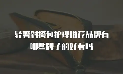轻奢斜挎包护理推荐品牌有哪些牌子的好看吗
