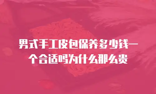 男式手工皮包保养多少钱一个合适吗为什么那么贵
