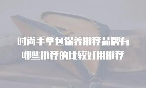 时尚手拿包保养推荐品牌有哪些推荐的比较好用推荐