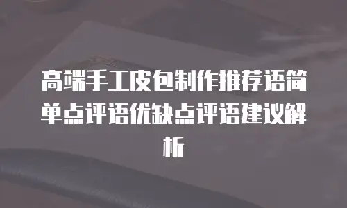 高端手工皮包制作推荐语简单点评语优缺点评语建议解析