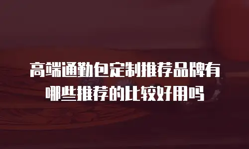 高端通勤包定制推荐品牌有哪些推荐的比较好用吗