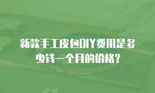 新款手工皮包DIY费用是多少钱一个月的价格？