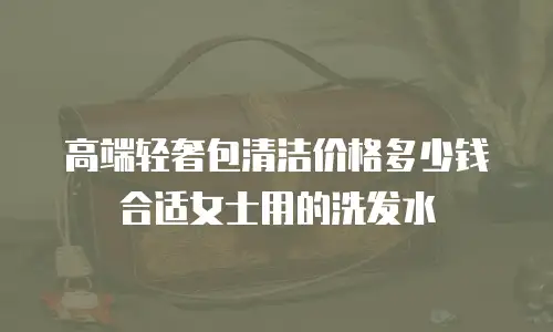 高端轻奢包清洁价格多少钱合适女士用的洗发水