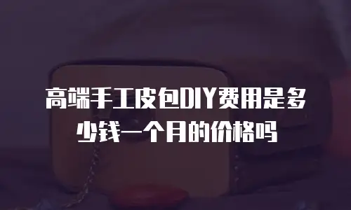 高端手工皮包DIY费用是多少钱一个月的价格吗