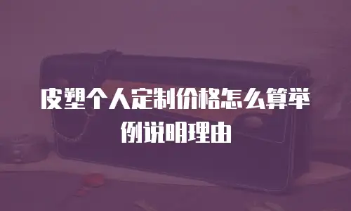 皮塑个人定制价格怎么算举例说明理由
