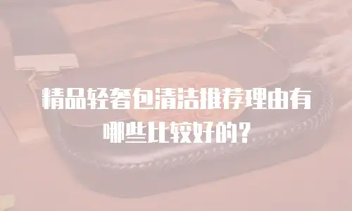 精品轻奢包清洁推荐理由有哪些比较好的？