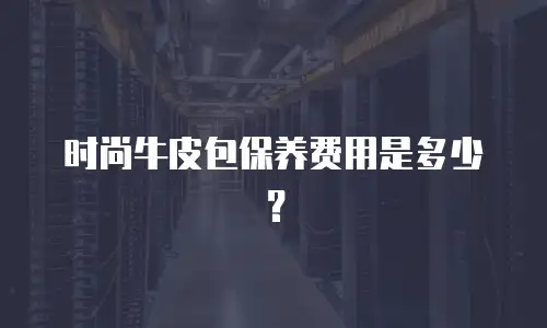 时尚牛皮包保养费用是多少？