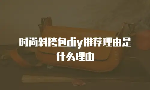 时尚斜挎包diy推荐理由是什么理由