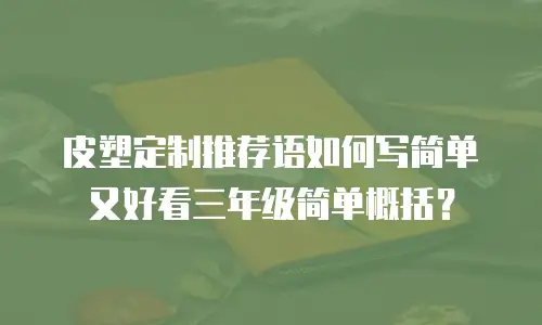 皮塑定制推荐语如何写简单又好看三年级简单概括？