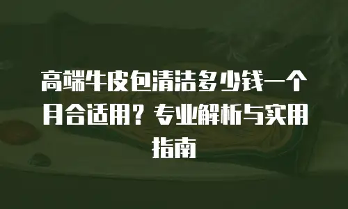 高端牛皮包清洁多少钱一个月合适用？专业解析与实用指南