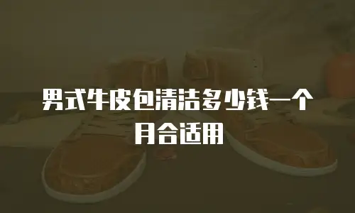 男式牛皮包清洁多少钱一个月合适用