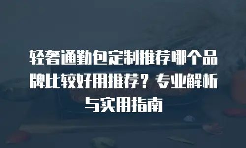 轻奢通勤包定制推荐哪个品牌比较好用推荐？专业解析与实用指南