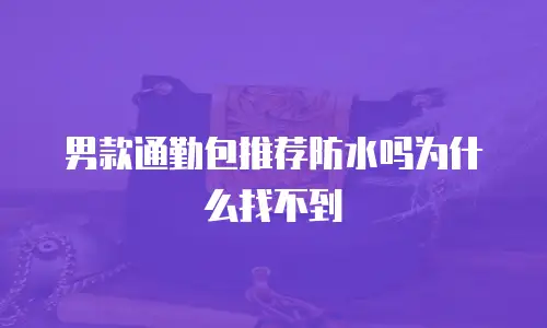 男款通勤包推荐防水吗为什么找不到