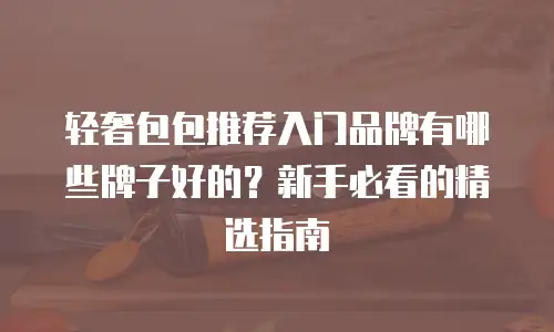 轻奢包包推荐入门品牌有哪些牌子好的？新手必看的精选指南