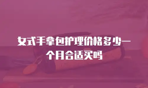 女式手拿包护理价格多少一个月合适买吗