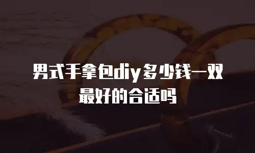 男式手拿包diy多少钱一双最好的合适吗