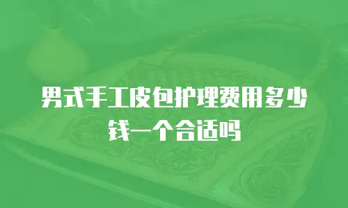 男式手工皮包护理费用多少钱一个合适吗