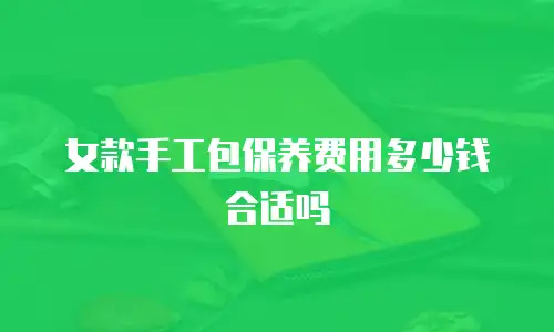 女款手工包保养费用多少钱合适吗