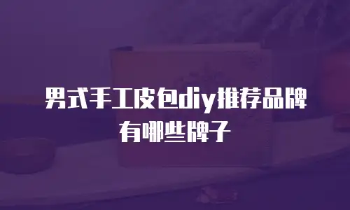 男式手工皮包diy推荐品牌有哪些牌子