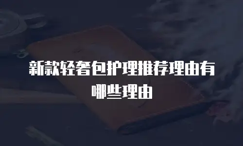 新款轻奢包护理推荐理由有哪些理由