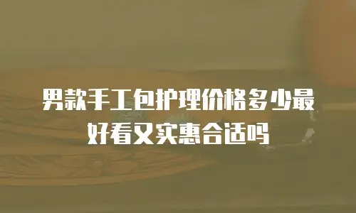 男款手工包护理价格多少最好看又实惠合适吗