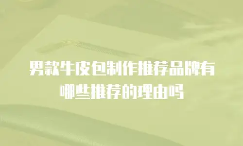 男款牛皮包制作推荐品牌有哪些推荐的理由吗