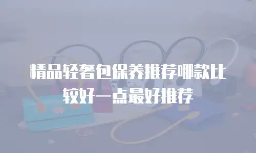 精品轻奢包保养推荐哪款比较好一点最好推荐